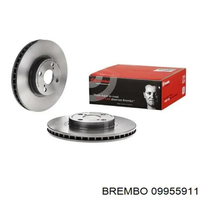 Диск гальмівний передній 09955911 Brembo