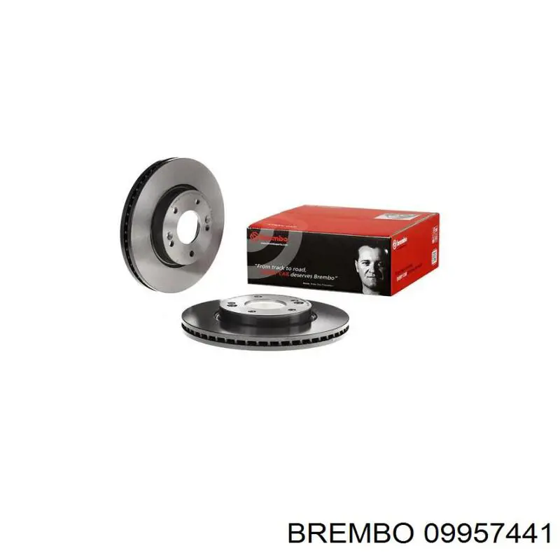 Диск гальмівний передній 09957441 Brembo