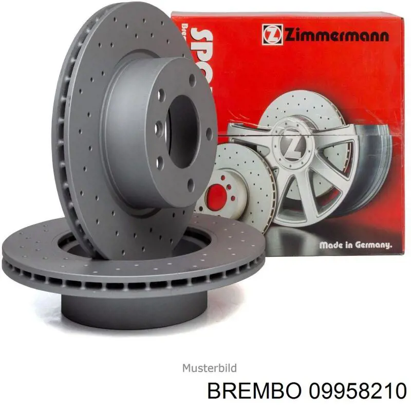 09958210 Brembo диск гальмівний задній