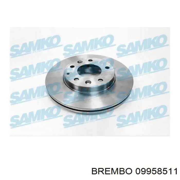 Диск переднього гальма Brembo 09958511 ціна, від 44.36 USD