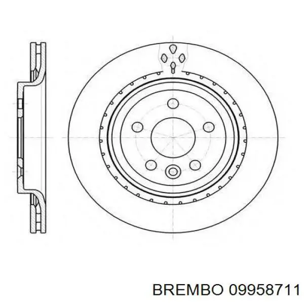 Задні дискові гальма Brembo 09958711 ціна, від 62.43 USD