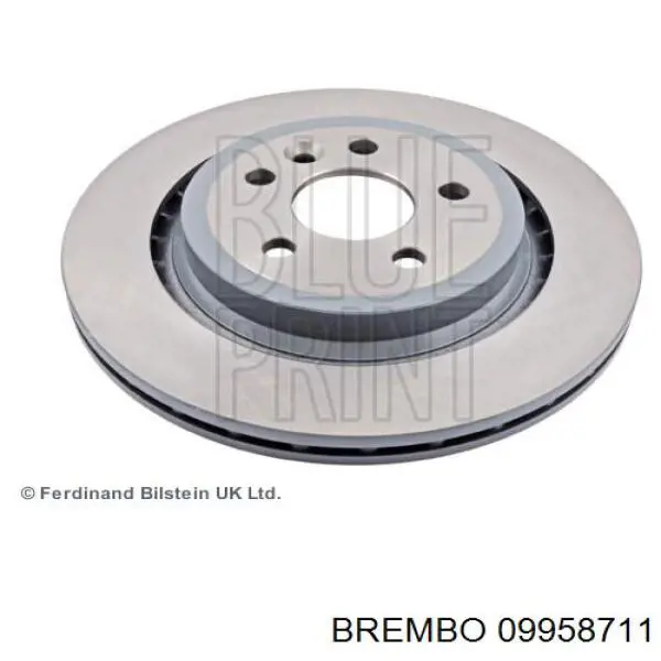 Купити 09958711 Brembo Диск заднього гальма