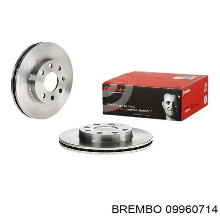 09960714 Brembo диск гальмівний передній