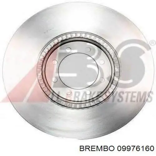Диск гальмівний задній Brembo 09976160