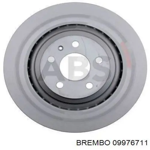 Диск гальмівний задній Brembo 09976711