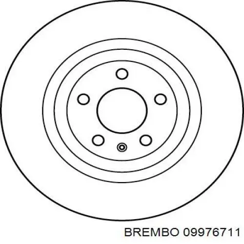 09976711 Brembo Дискові гальма
