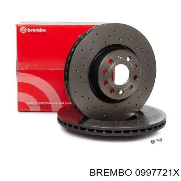 Диск переднього гальма Brembo 0997721X ціна, від 90.14 USD