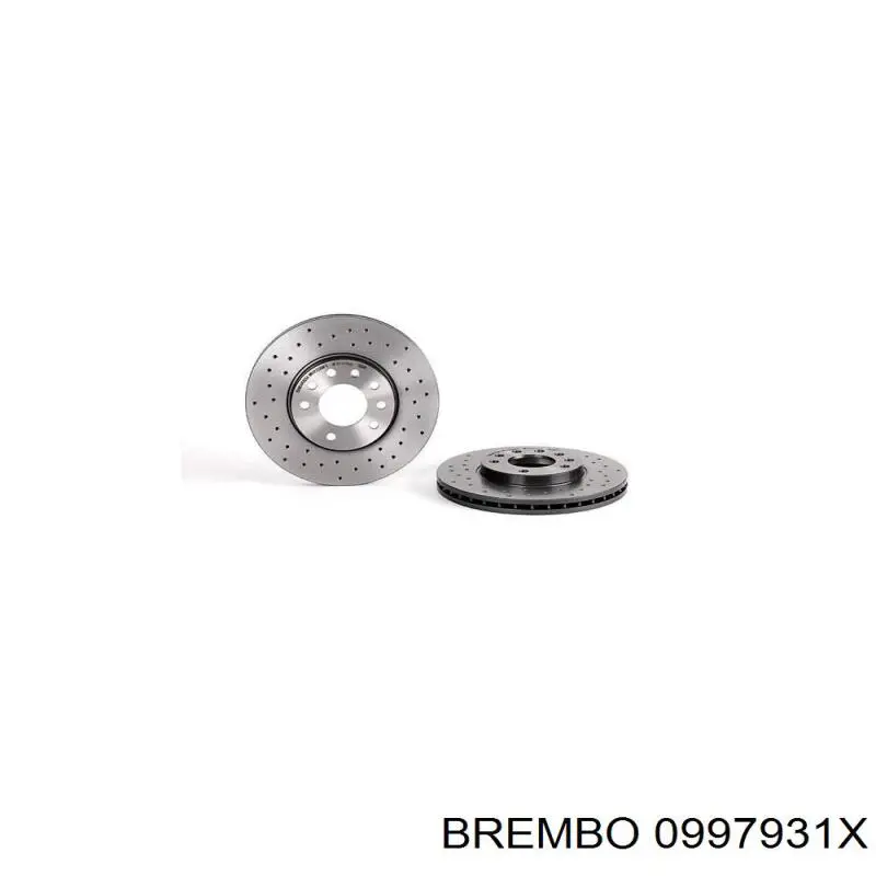 0997931X Brembo диск гальмівний задній