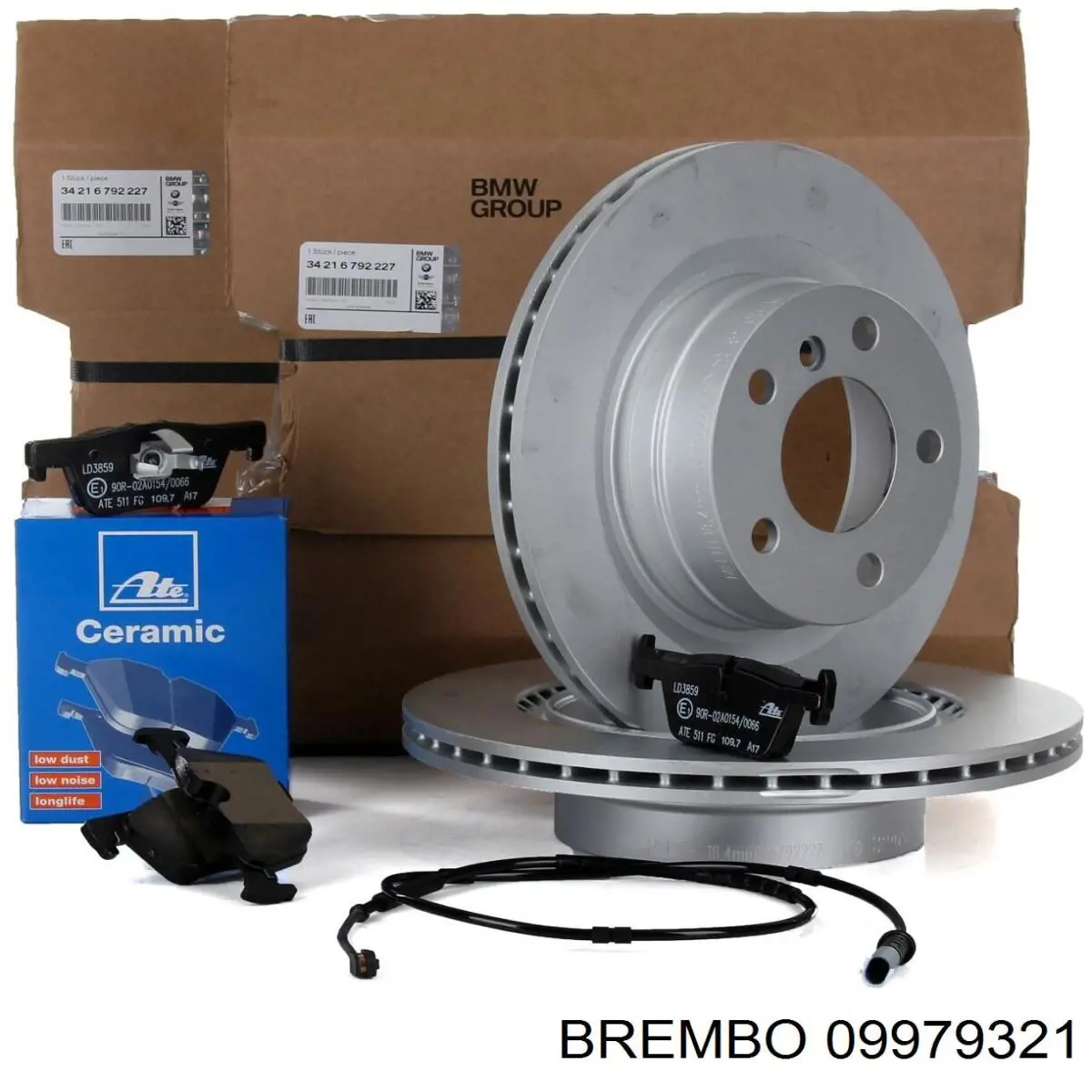 Купити 09979321 Brembo Диск заднього гальма
