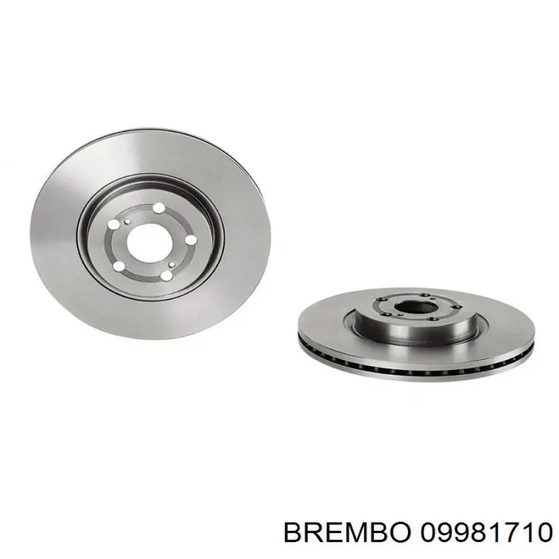 09981710 Brembo диск гальмівний передній