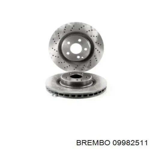 Диск переднього гальма Brembo 09982511 ціна, від 103.75 USD