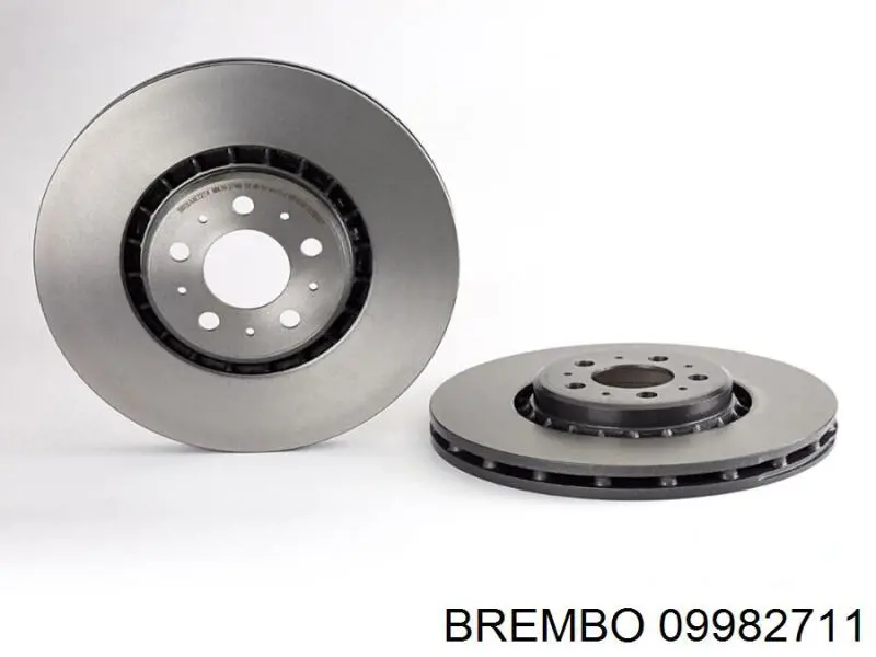 Купити 09982711 Brembo Диск заднього гальма