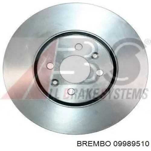 09989510 Brembo диск гальмівний передній