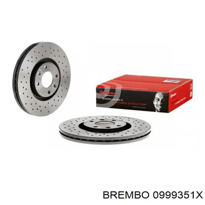 Диск переднього гальма Brembo 0999351X ціна, від 48.36 USD