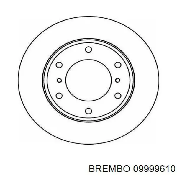 Диск переднього гальма Brembo 09999610 ціна, від 35.52 USD