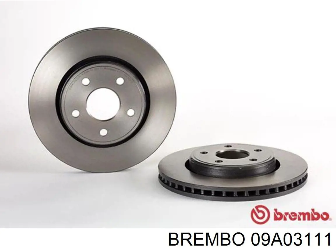 Диск переднього гальма Brembo 09A03111 ціна, від 58.27 USD