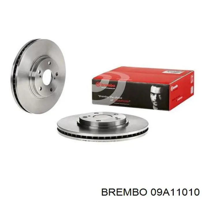 09A11010 Brembo Диск тормозной передний (Dia.mm.: 296x28, Вентилируемый)