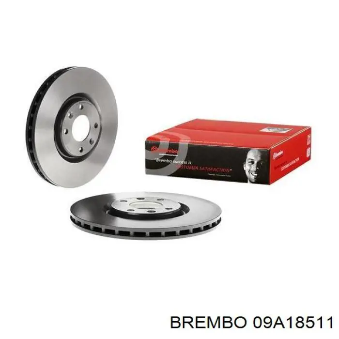 09A18511 Brembo диск гальмівний передній