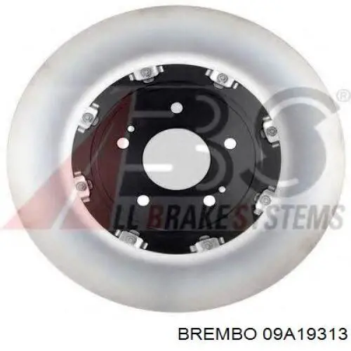 09A19313 Brembo диск гальмівний передній