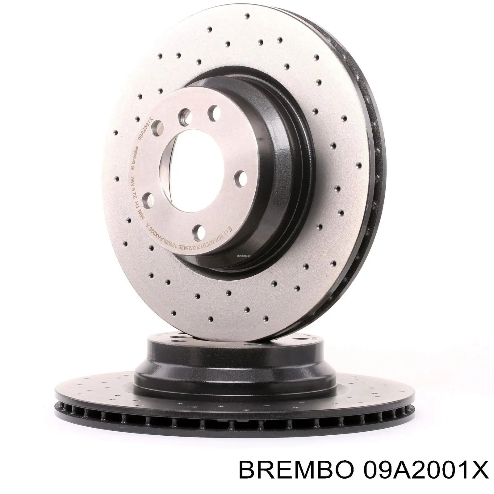 09A2001X Brembo диск гальмівний задній