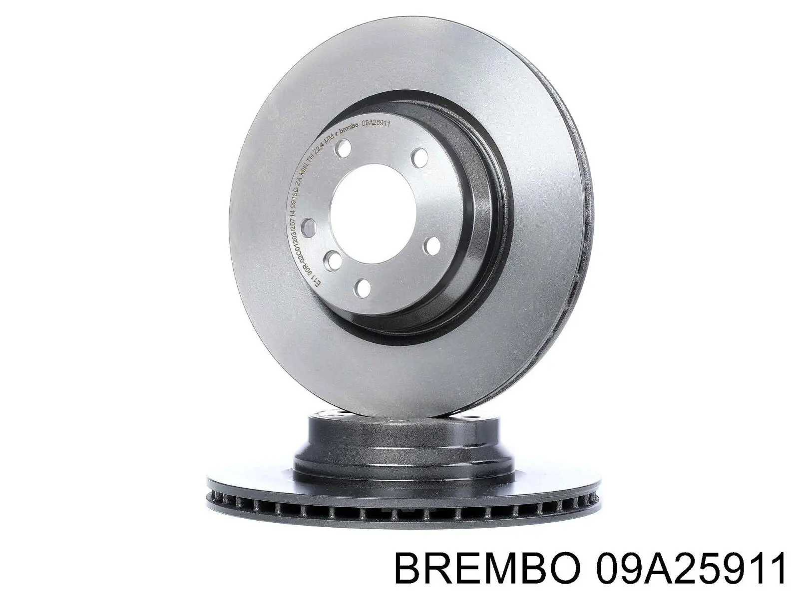 09A25911 Brembo диск гальмівний передній