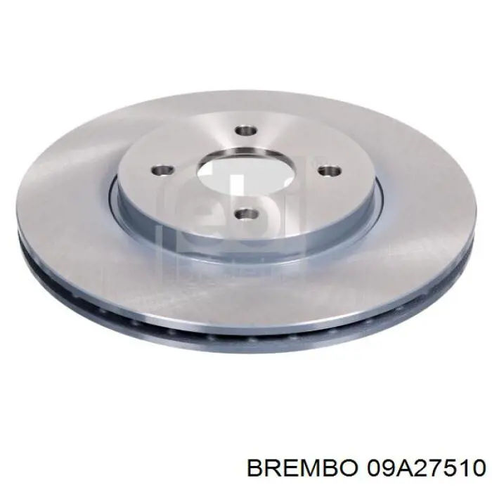 09A27510 Brembo диск гальмівний передній