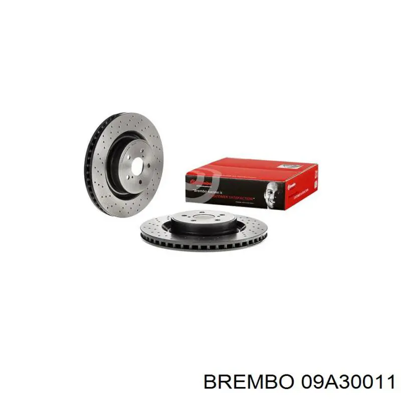 09A30011 Brembo диск гальмівний передній
