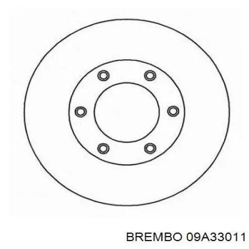 09A33011 Brembo Гальмо дискове переднє
