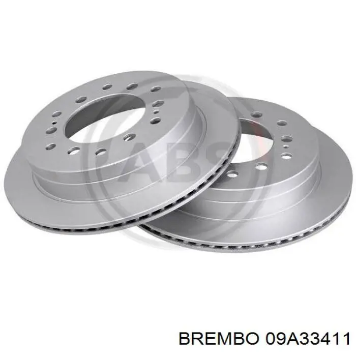 Задні дискові гальма Brembo 09A33411 ціна, від 49.97 USD