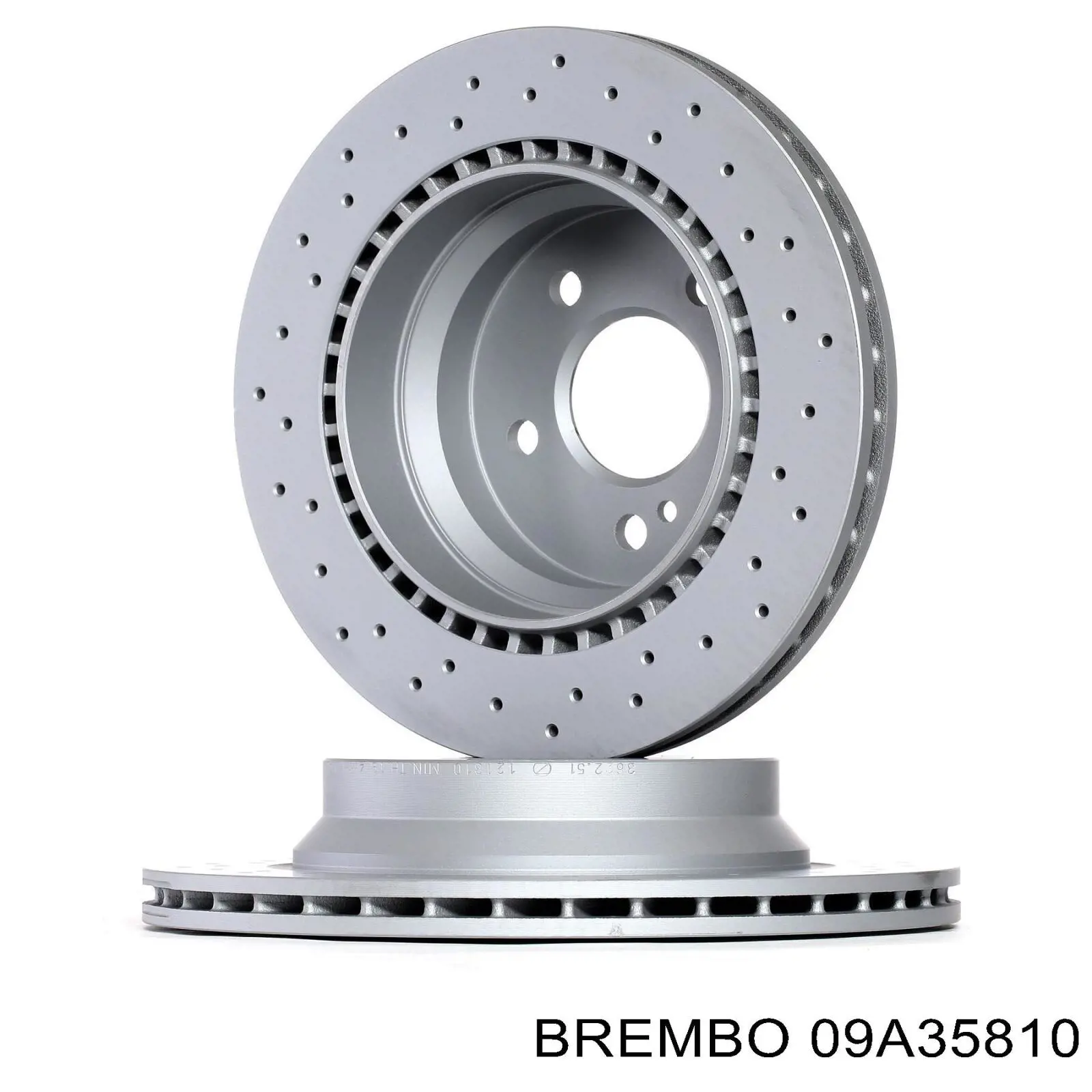 Купити 09A35810 Brembo Диск заднього гальма