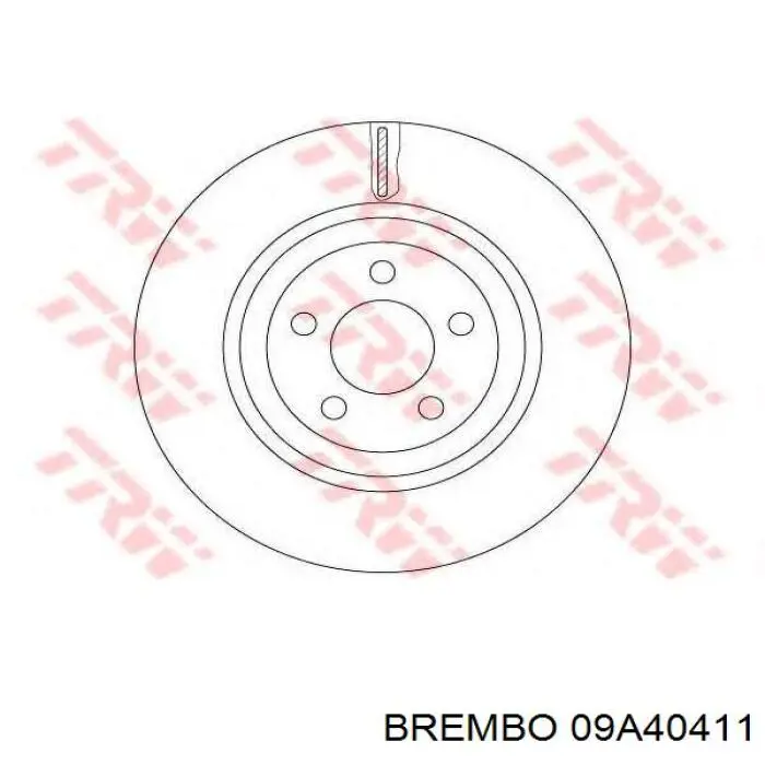 Купити 09A40411 Brembo Ротор гальмівний