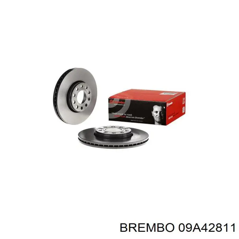 09A42811 Brembo диск гальмівний передній