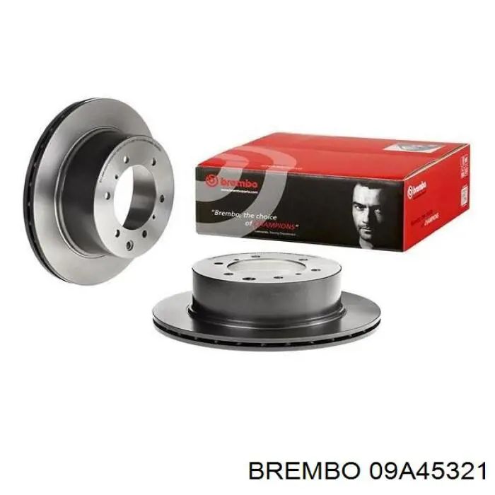 09A45321 Brembo диск гальмівний задній