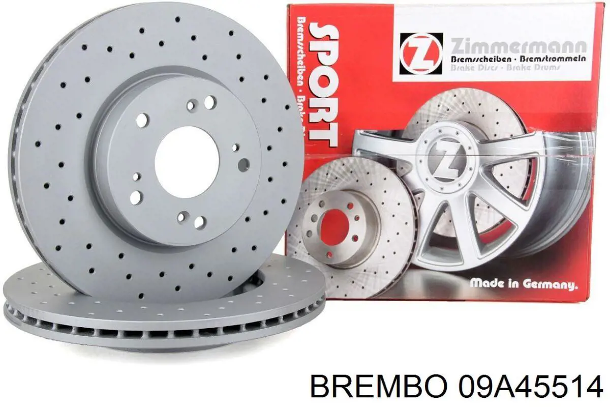 Диск переднього гальма Brembo 09A45514 ціна, від 51.73 USD