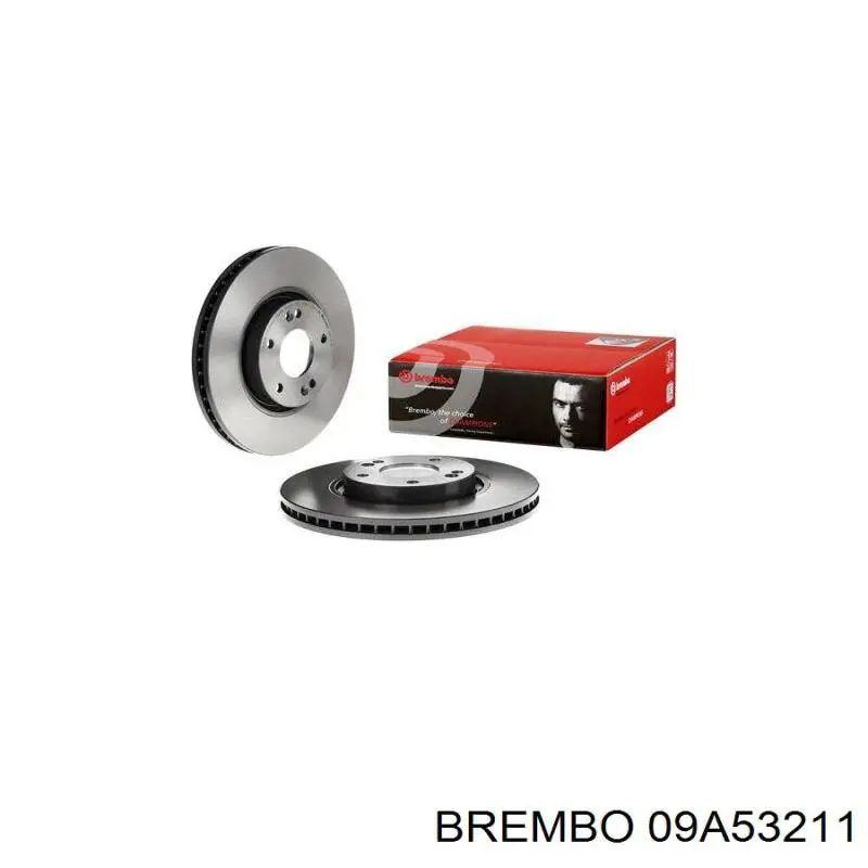 09A53211 Brembo диск гальмівний передній