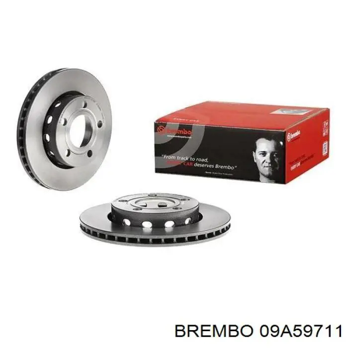 09A59711 Brembo диск гальмівний задній