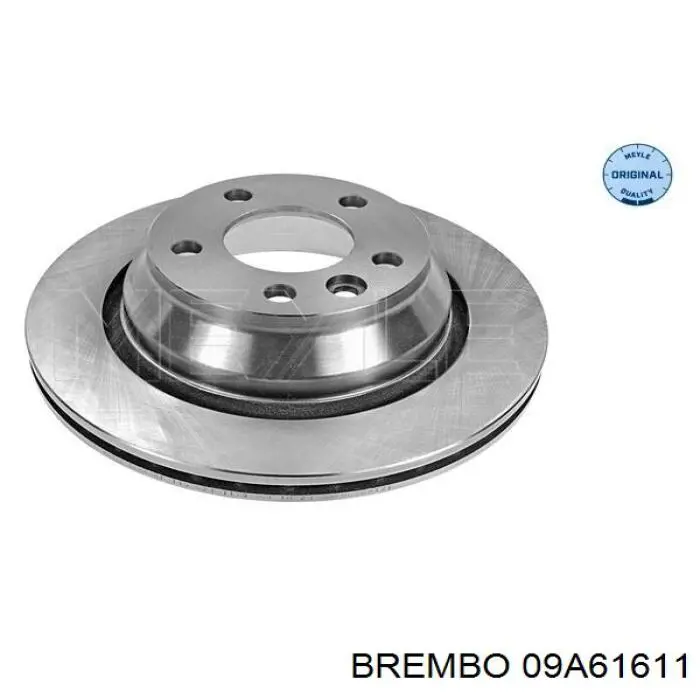 09A61611 Brembo диск гальмівний задній