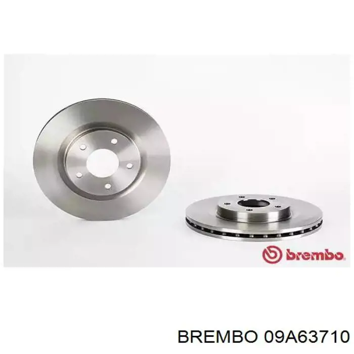 09A63710 Brembo диск гальмівний передній