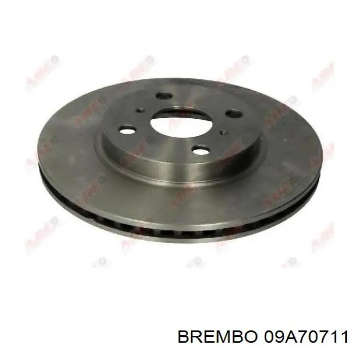 09A70711 Brembo диск гальмівний передній