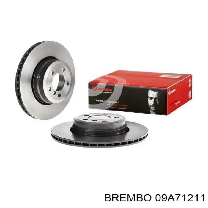 09A71211 Brembo диск гальмівний задній