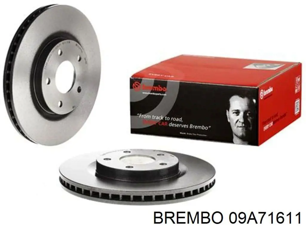 09A71611 Brembo диск гальмівний передній