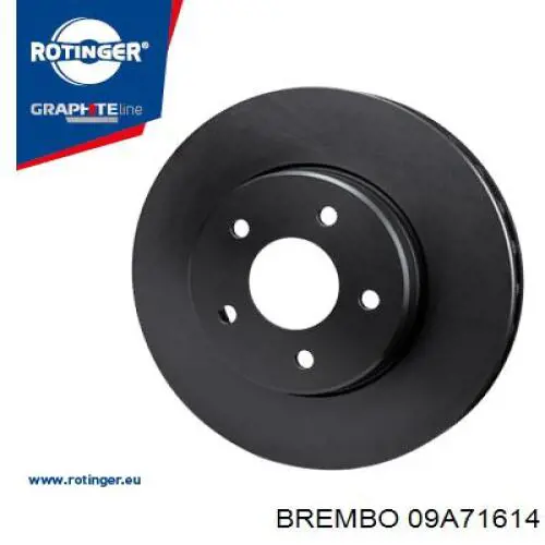 Гальмівні диски передні 09A71614 Brembo
