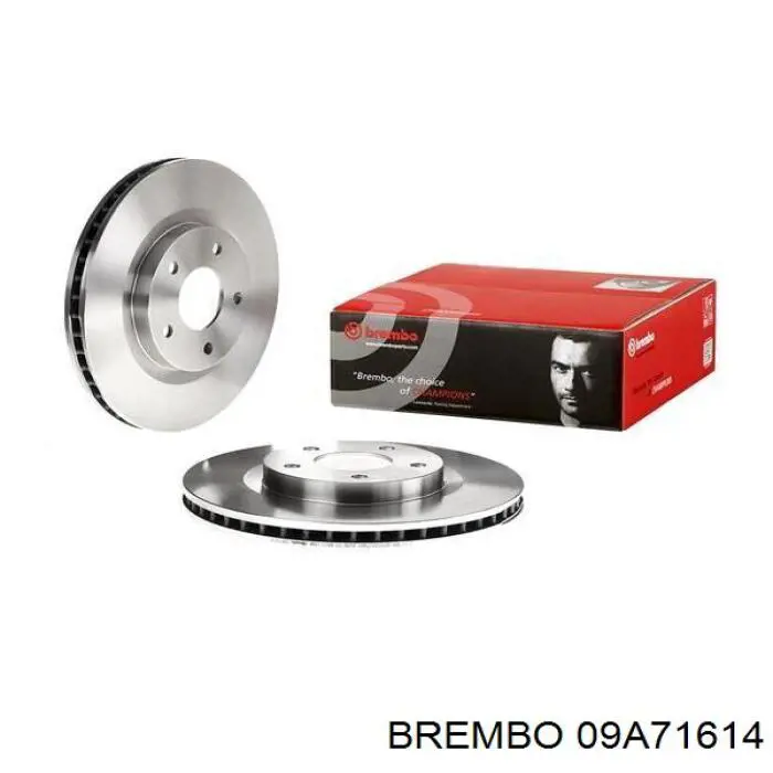09A71614 Brembo диск гальмівний передній