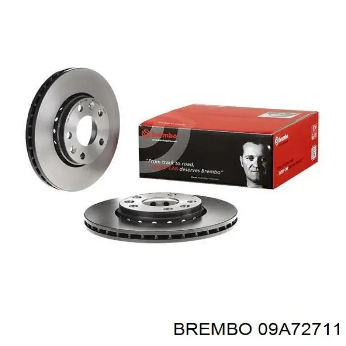09A72711 Brembo диск гальмівний передній