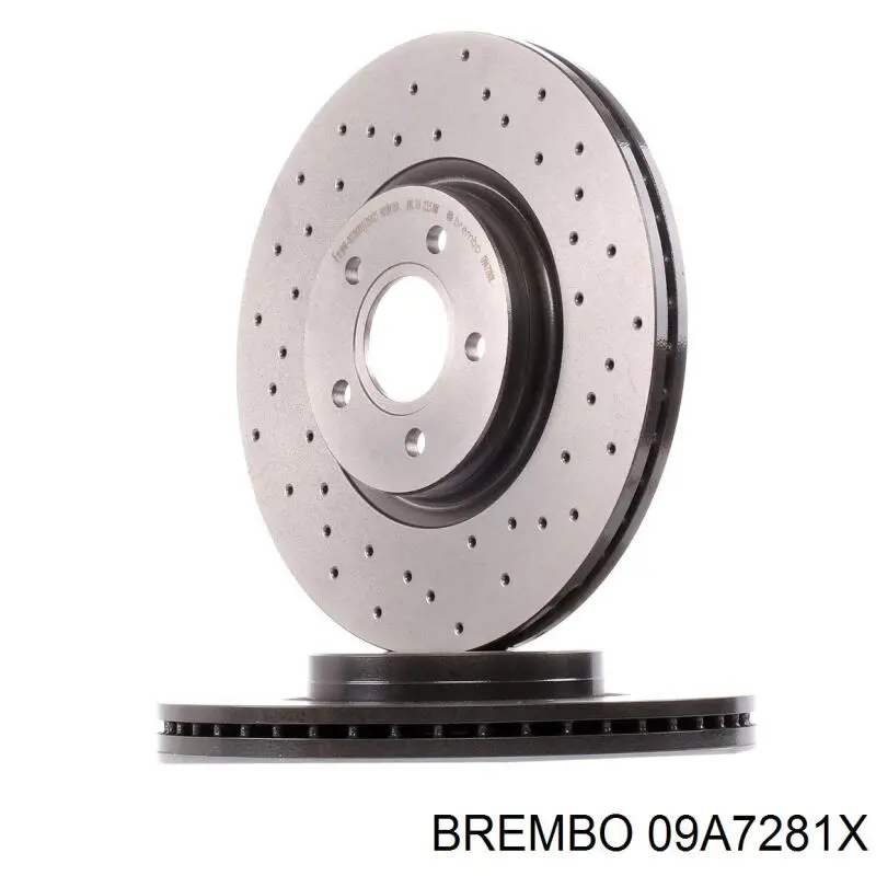 Диск гальмівний передній 09A7281X Brembo