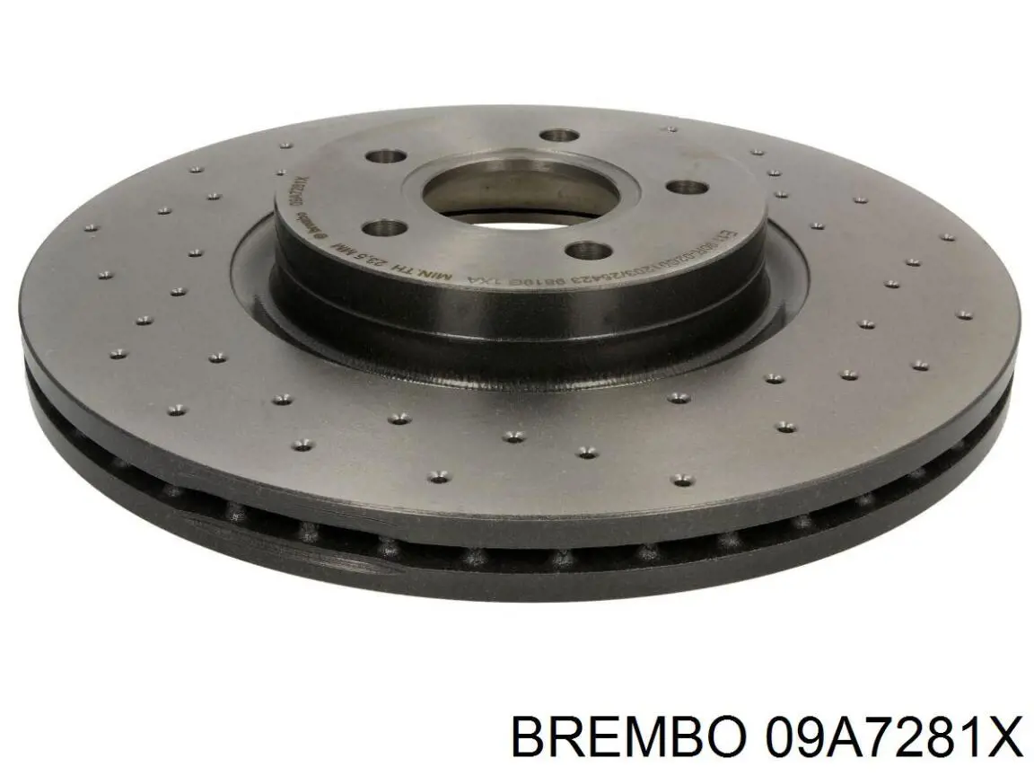 Гальмівні диски передні 09A7281X Brembo