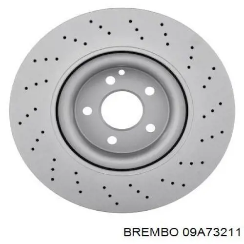 Диск переднього гальма Brembo 09A73211 ціна, від 90.54 USD