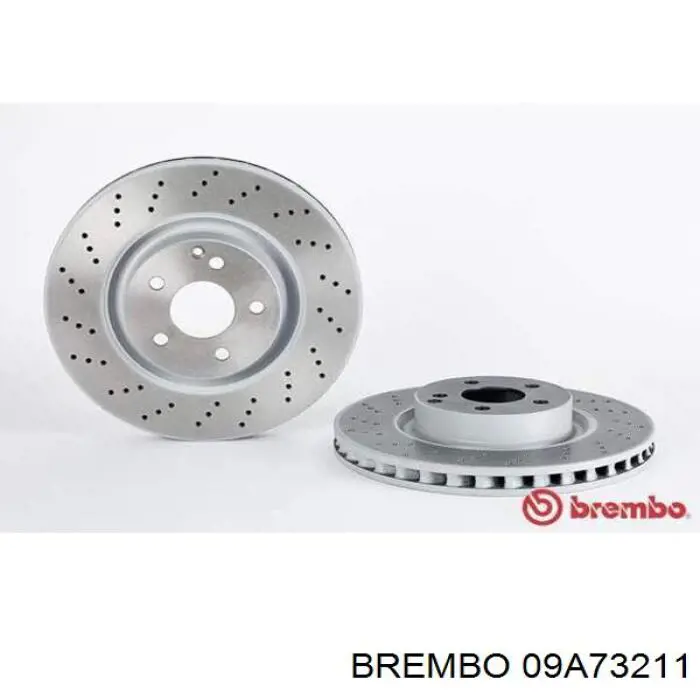 09A73211 Brembo диск гальмівний передній
