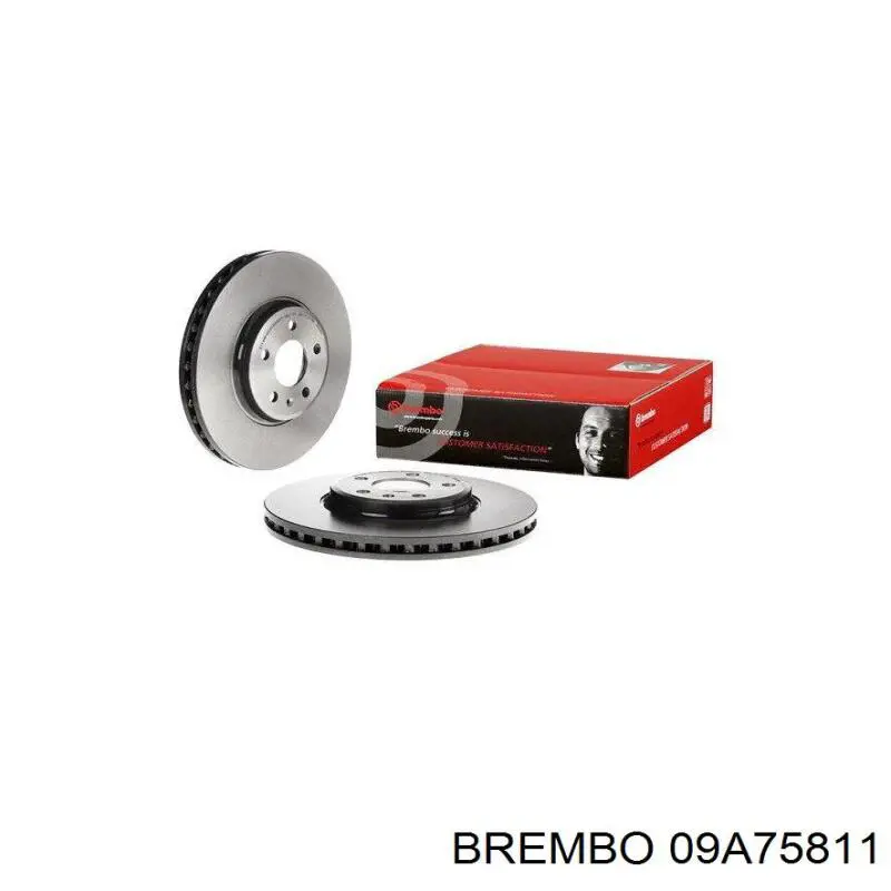 Диск гальмівний передній 09A75811 Brembo