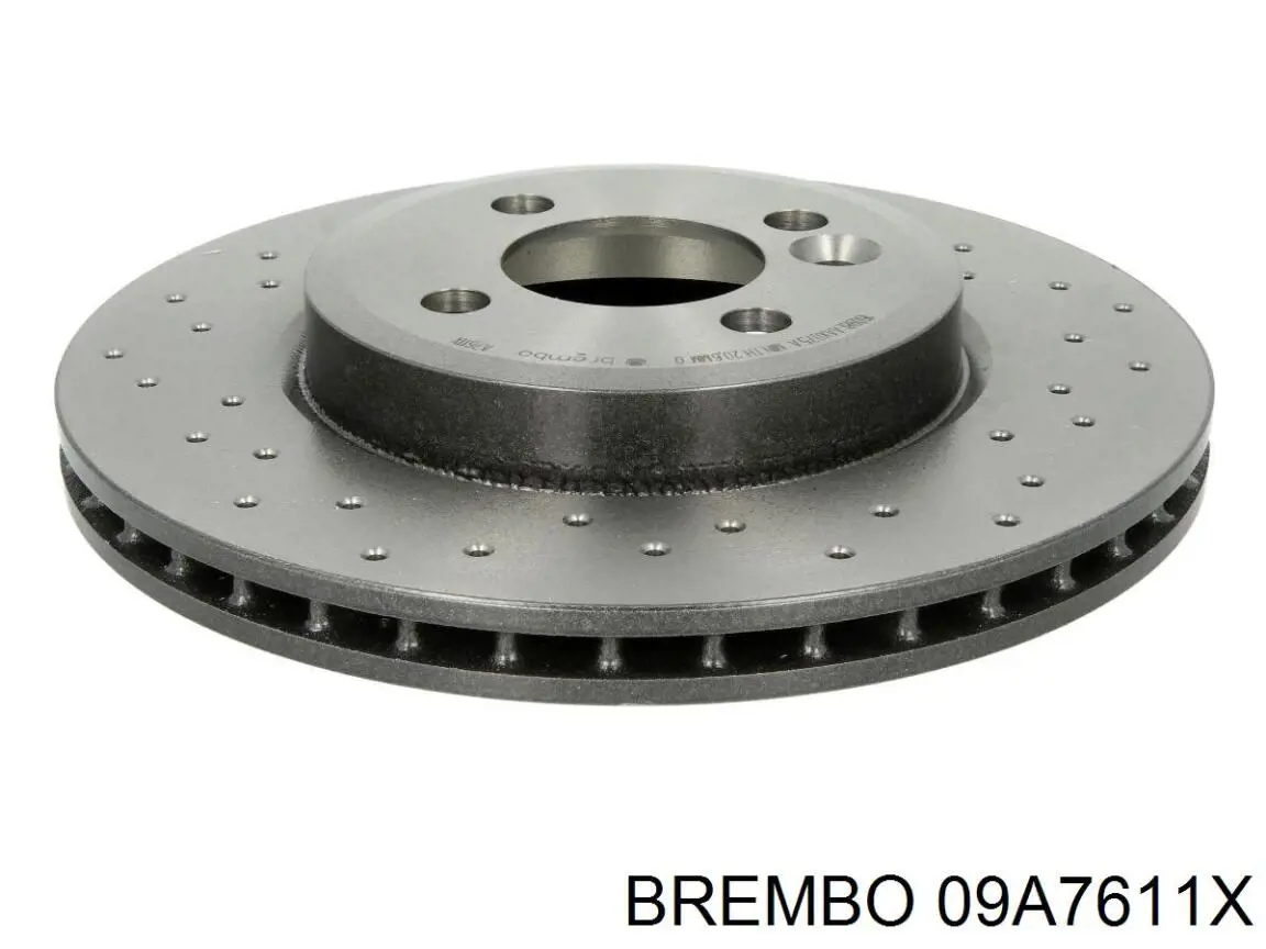 09A7611X Brembo диск гальмівний передній